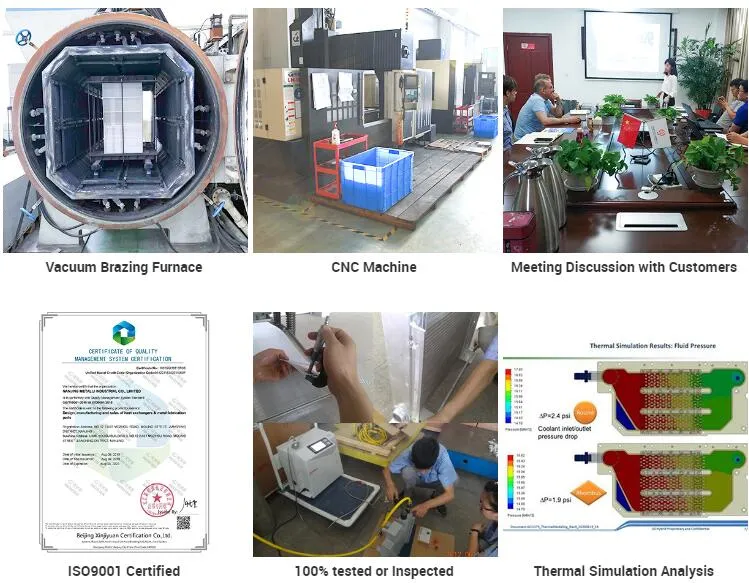 Efficient Cold Plate Aluminum Refrigeration Parts Water Cooling System